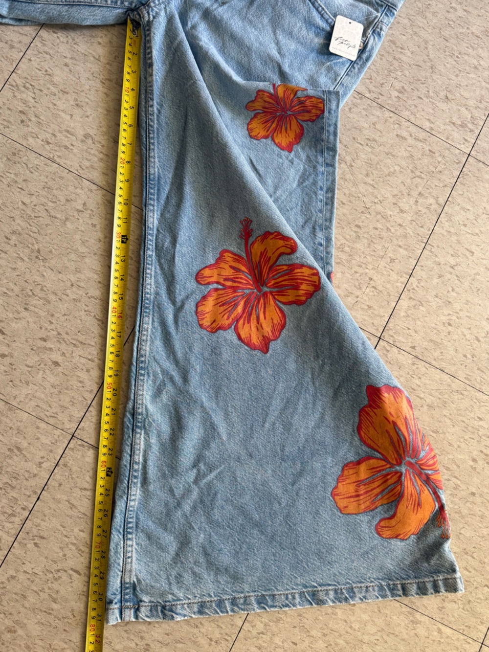 Free People Palisades Wide Leg Jeans - Picture 9 of 9